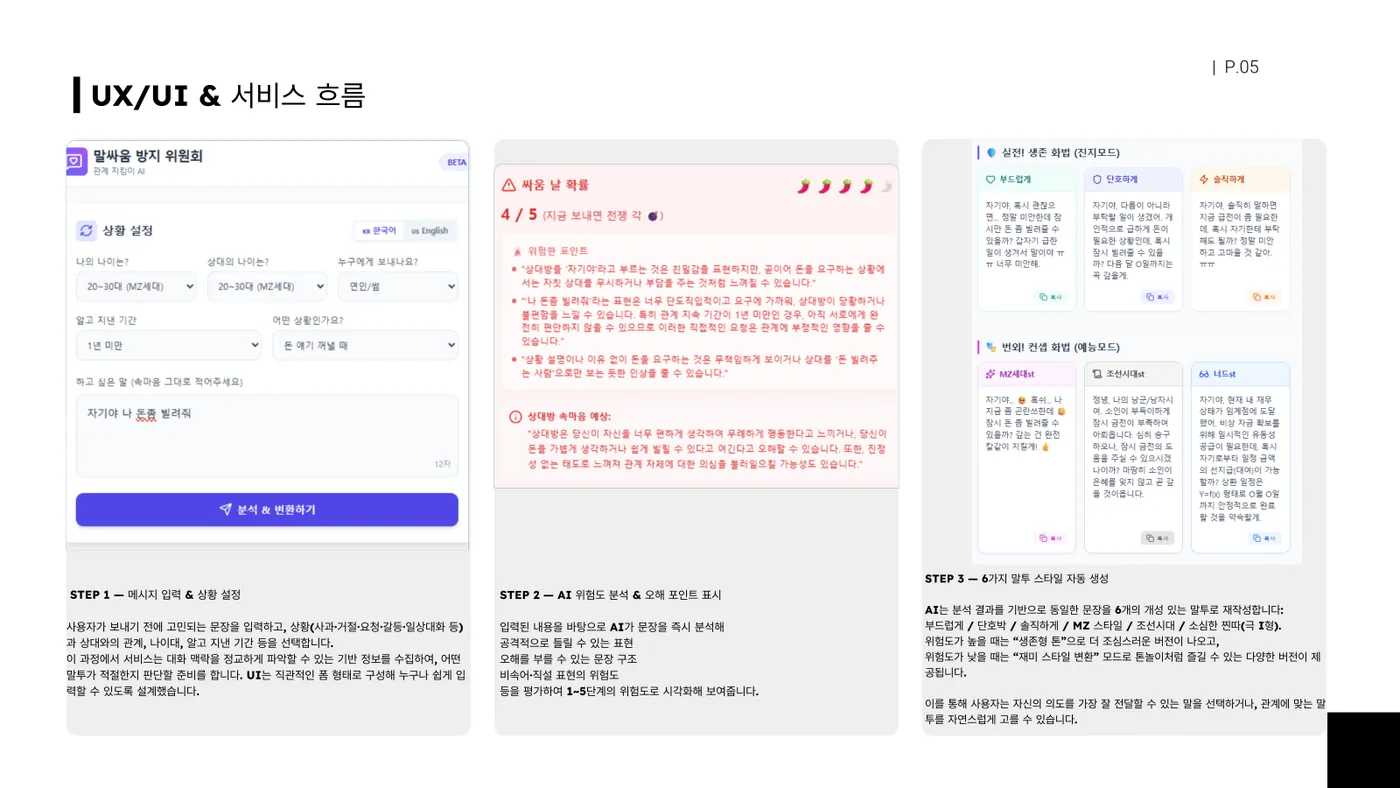 AI 톤 코치 발표자료 5쪽