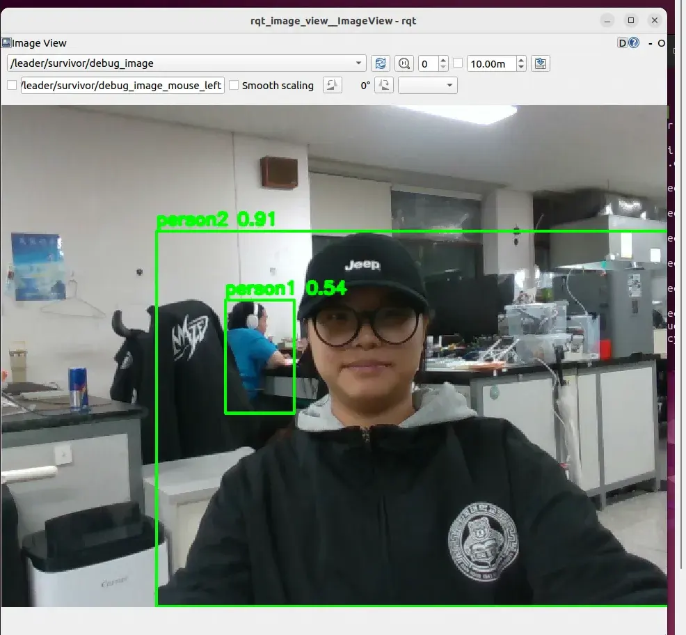 다중 로봇 재난 탐색과 구호물품 협동 운반 YOLO 기반 생존자 실시간 인식 구현